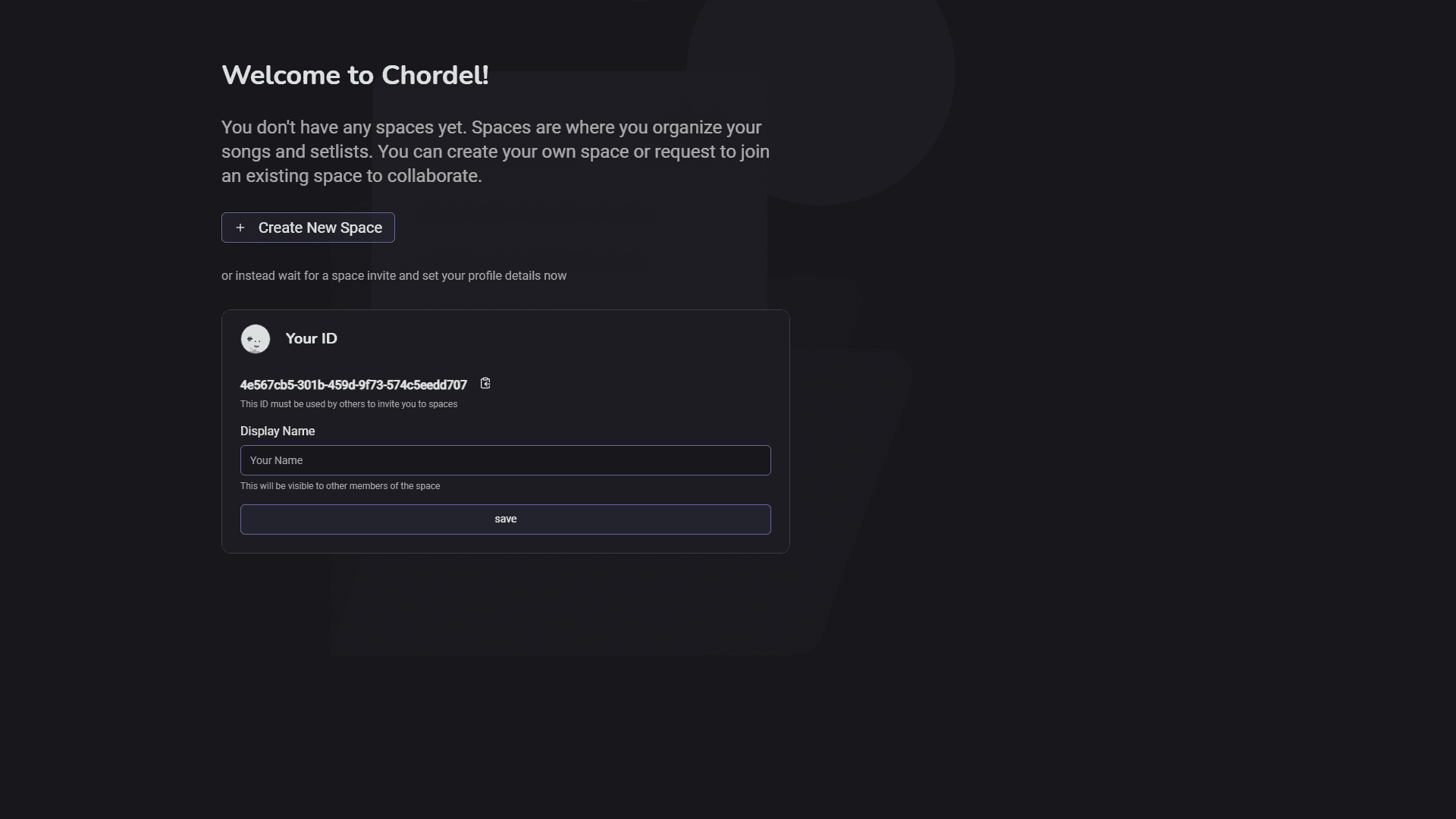 Welcome Screen